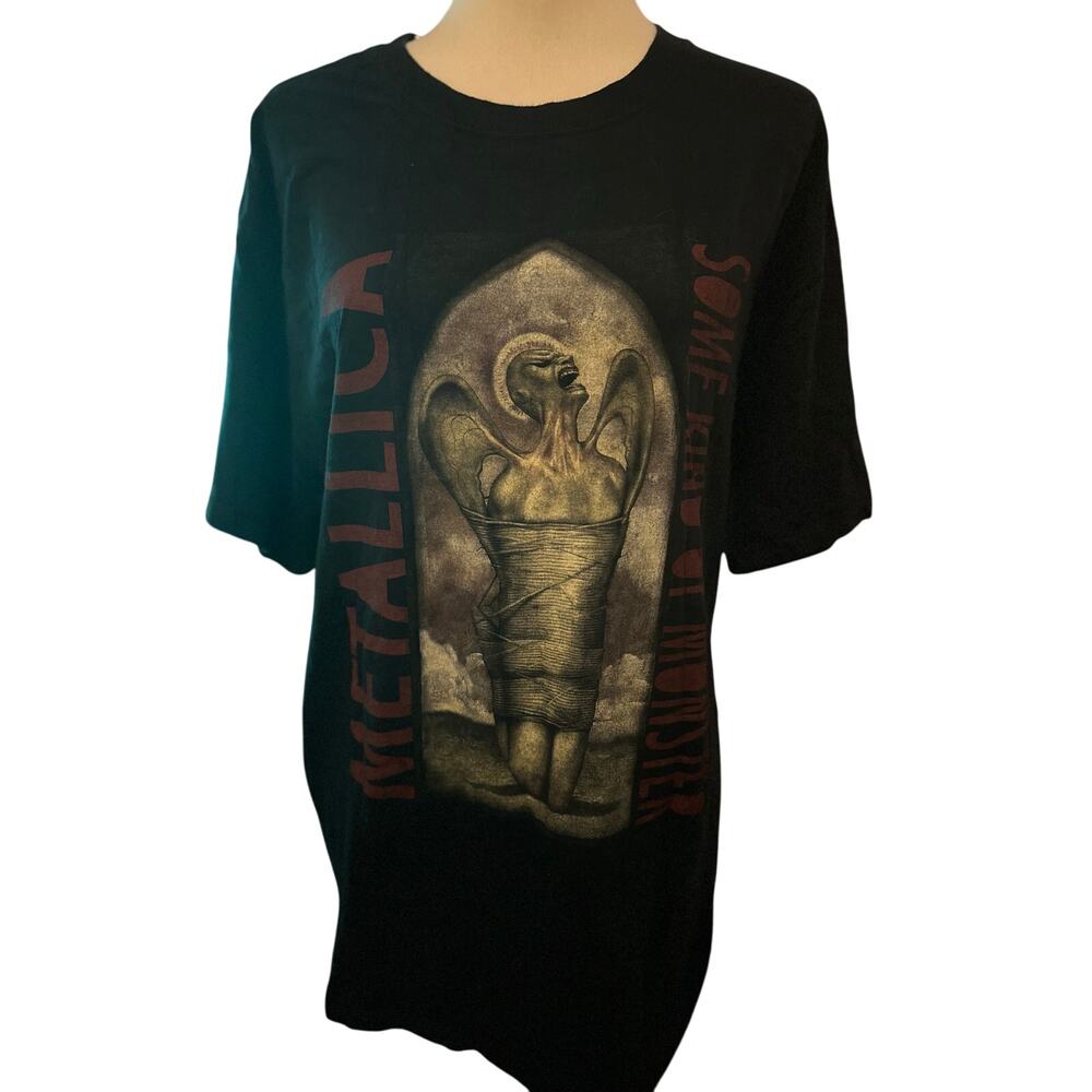 Metallica Some Kind of Monster Graphic Band Tee, Metal Y2K, Size Large
